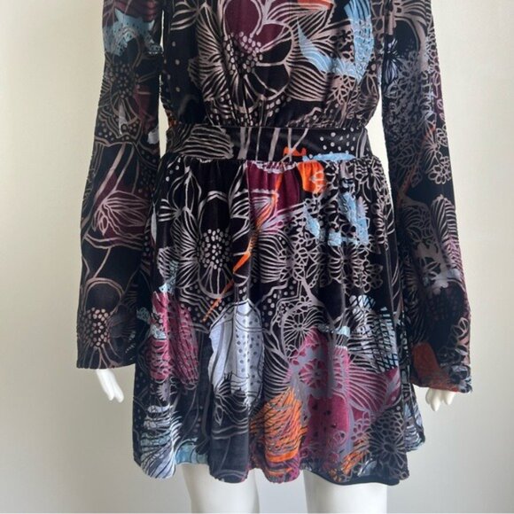 Free People Christine Velvet Mini Dress - S - Picture 6 of 8